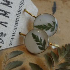 Páfránylevél Virradat fülbevaló