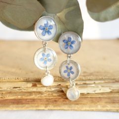 Duplán nefelejcses Virradat fülbevaló