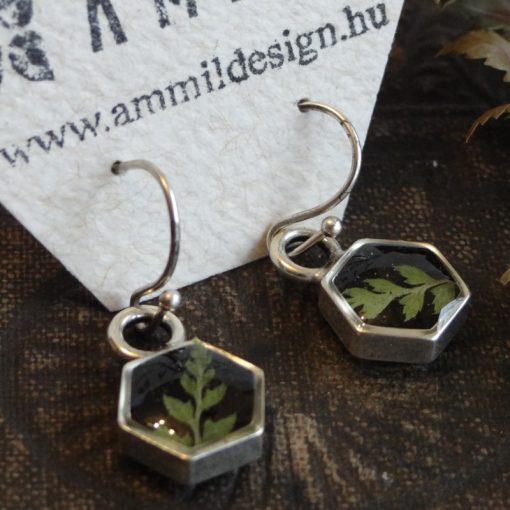 Páfrányvéges Virradat fülbevaló